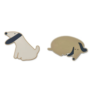 Liewood - Anillos de dentición de silicona Gia - Set de 2 | Beige