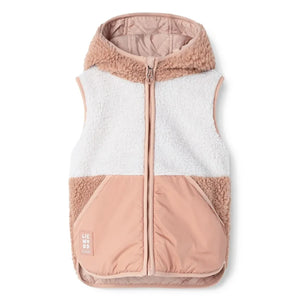 Liewood - Chaleco sin mangas estilo Sherpa Diana, fabricado con fibras recicladas | Rosa claro