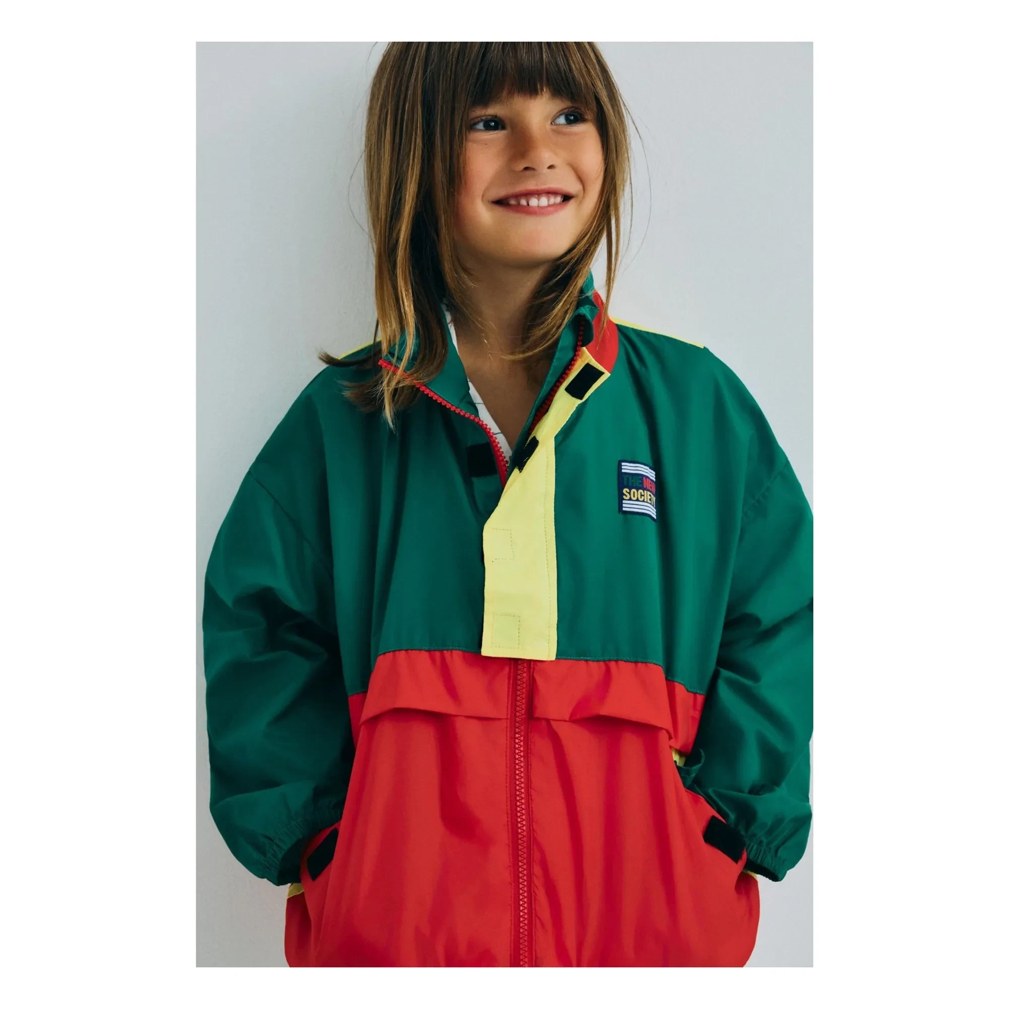 the new society - Chaqueta colorblock Pansy | Verde