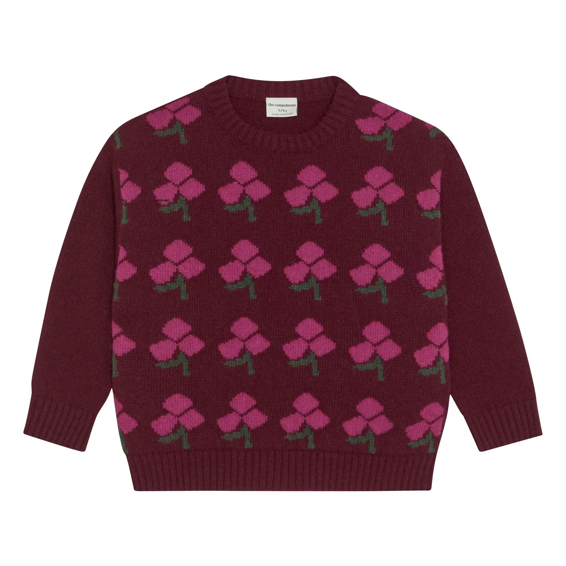 The Campamento - Jersey floreado | Burdeos