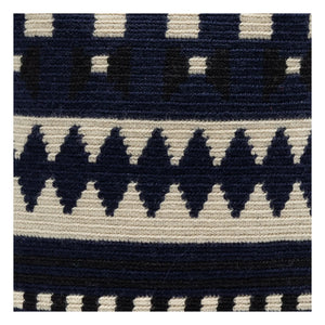 Guanábana - Bolso de macramé Mitra | Azul marino