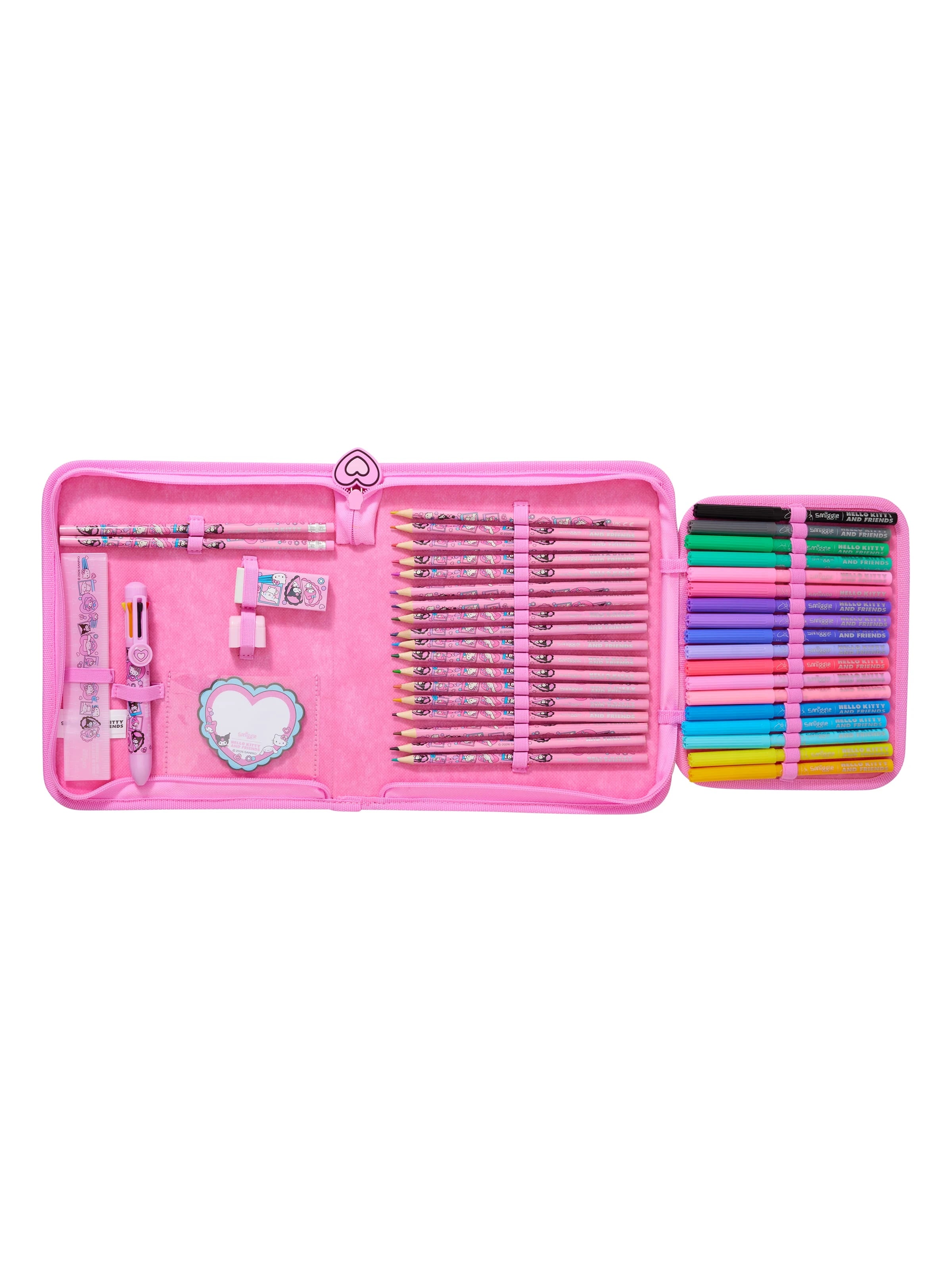 Smiggle - Hello Kitty ve Arkadaşları Kalem Kutusu ve Kırtasiye Seti