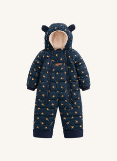 Töastie - Chaqueta Nube Impermeable con Diseño Floral | Azul Oscuro