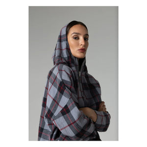Virginie de Vinster - Paul Laine Merinos Kapüşonlu Sweatshirt | Gri