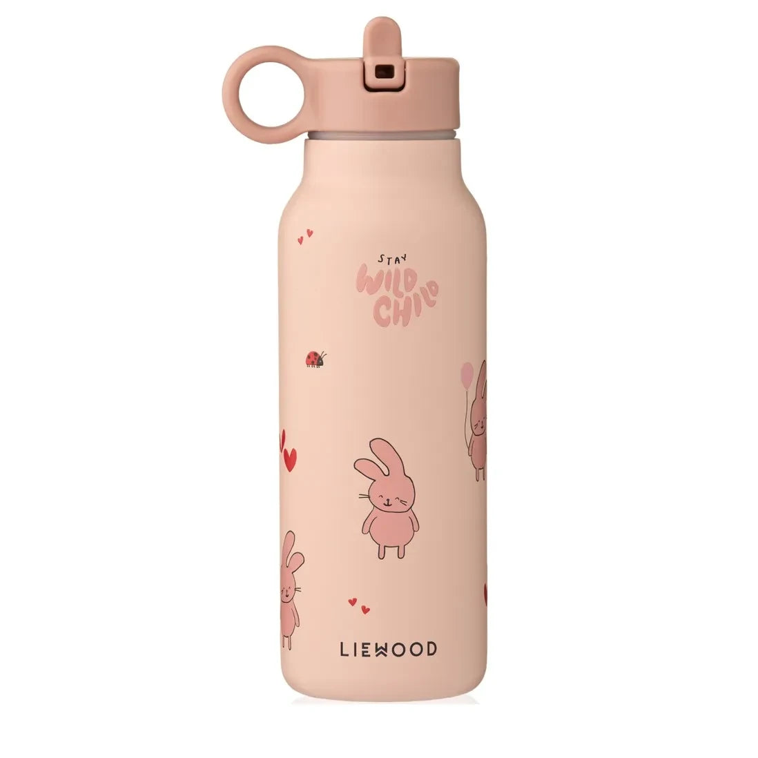 Liewood - Falk Botella de Agua - 350 ml | Wild child/Rosey