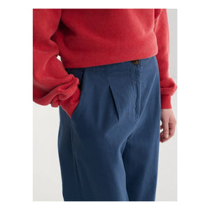 Bobo Choses - Pantalón de Algodón de Corte Recto | Azul Oscuro