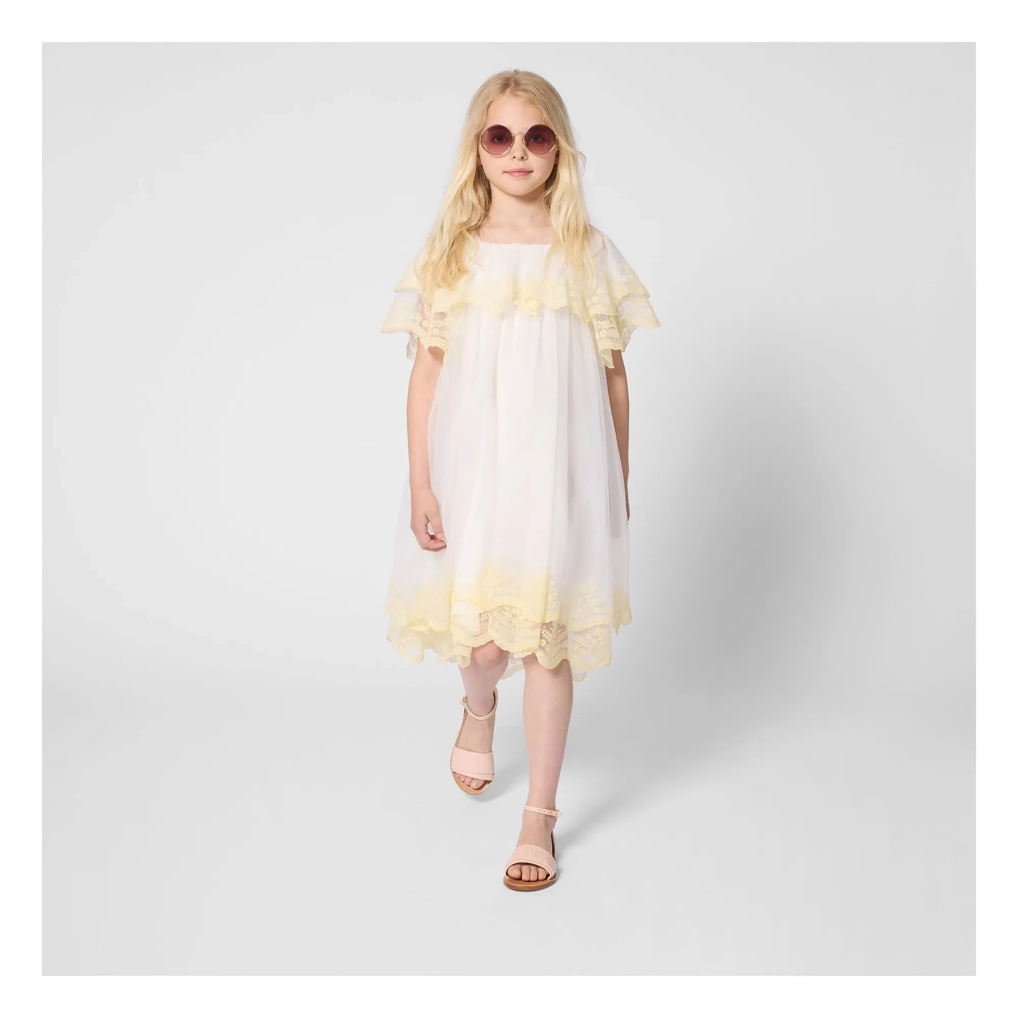 Chloé - Vestido bordado | Blanco