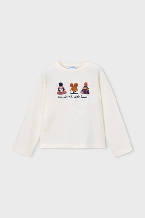 Blusa Mayoral de manga larga de algodón para niña