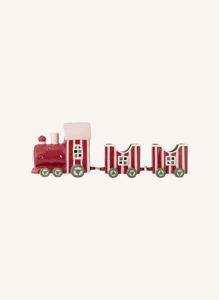 Bloomingville - Decoración de tren de cerámica Gloria | Rojo