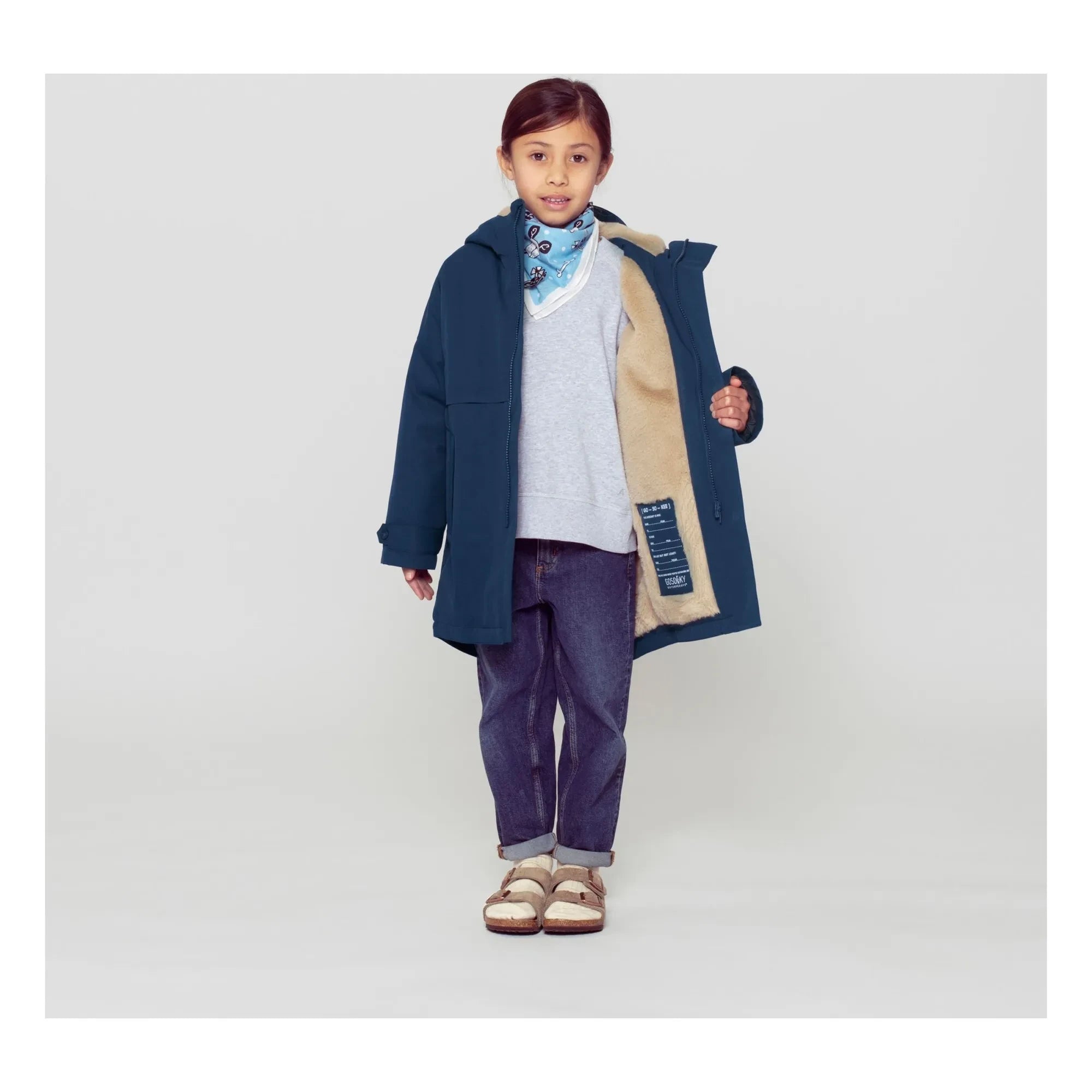 Gosoaky - Desert Fox parka impermeable | Azul marino
