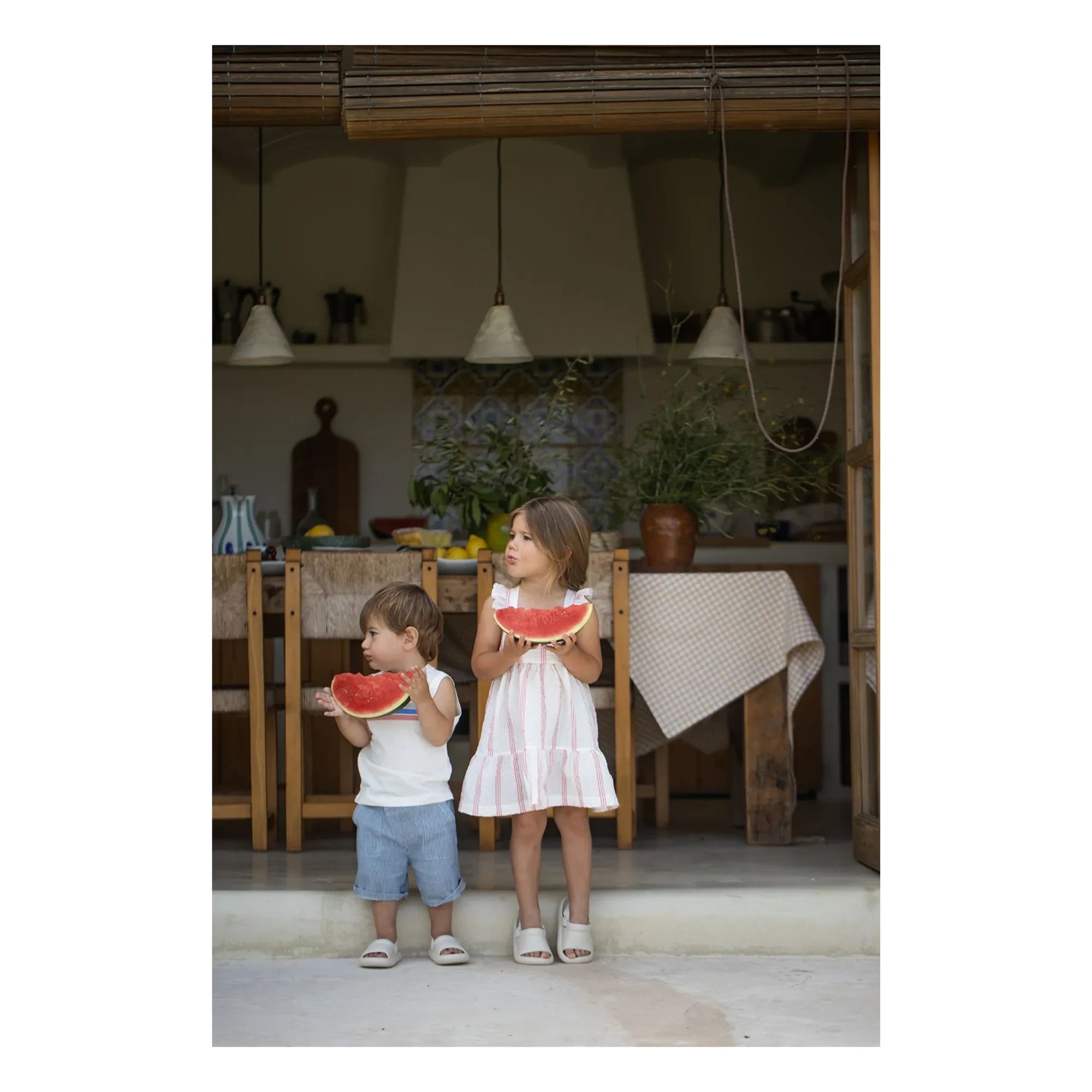 1+ in the family - Camiseta de tirantes Binibeca a rayas | Blanco