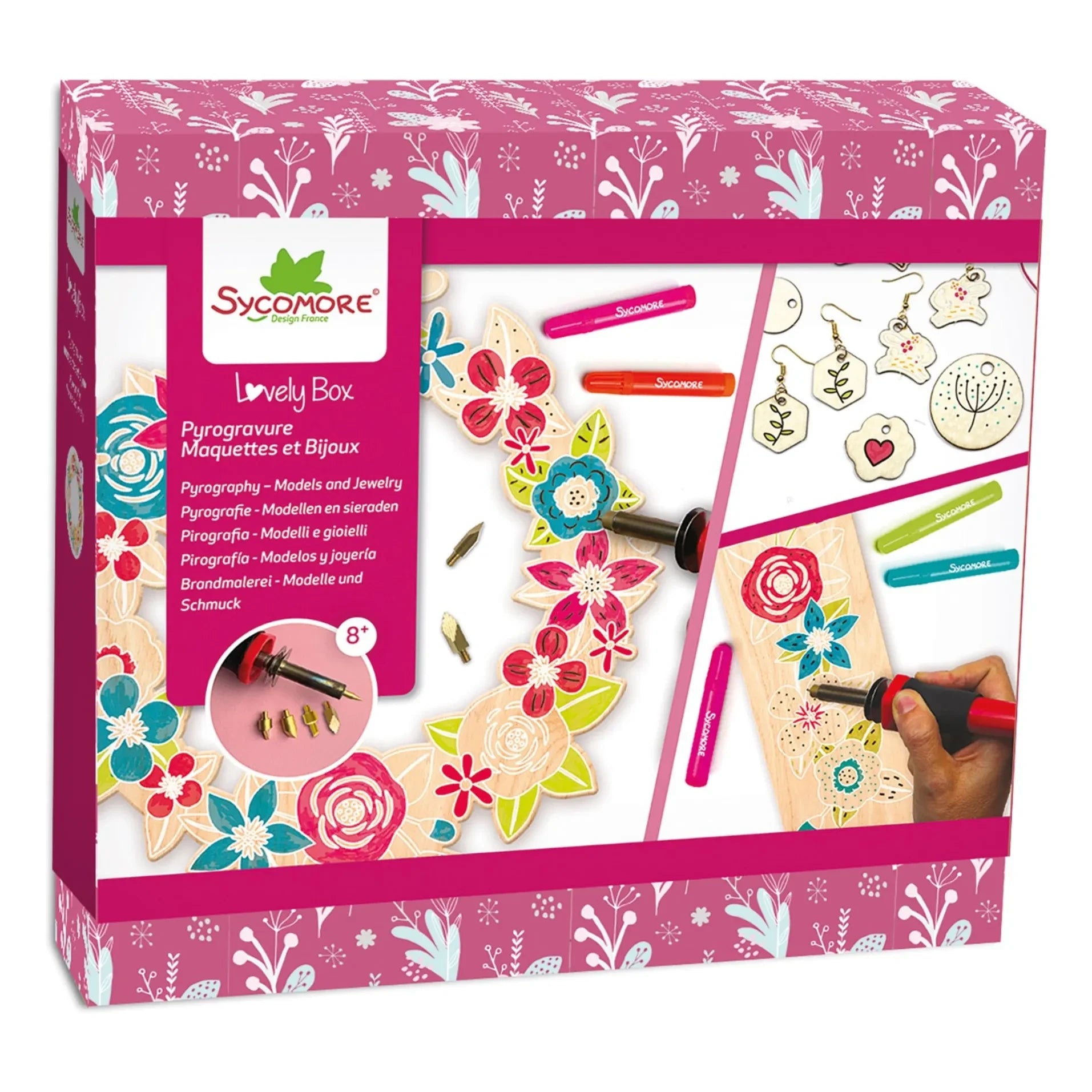 Sycomore - Lovely Box - Modelos de pirografía y joyas