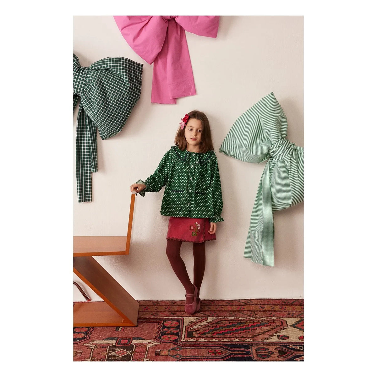 Hello Simone - Kadife Scout Falda | Rosa