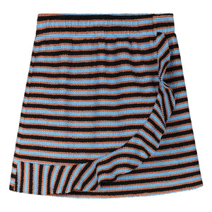 Beachlife - Falda de baño a rayas acanaladas | Azul claro