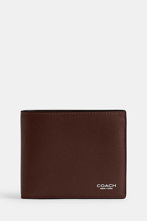 Cartera de cuero para hombre Coach