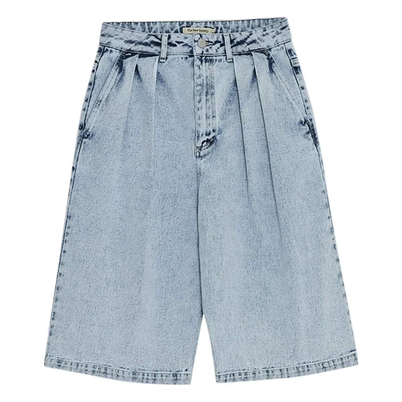 the new society - Bermuda de algodón | Azul denim