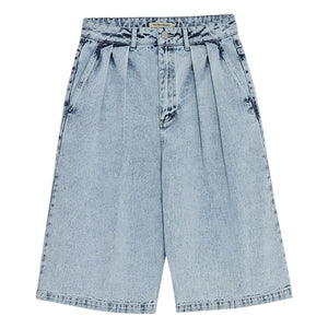 the new society - Bermuda de algodón | Azul denim