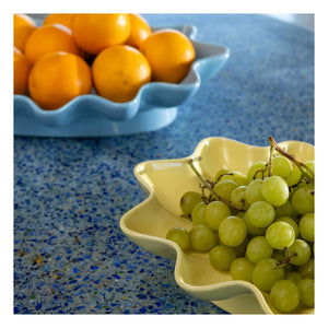 &Klevering - Plato de cerámica Sun | Azul hielo