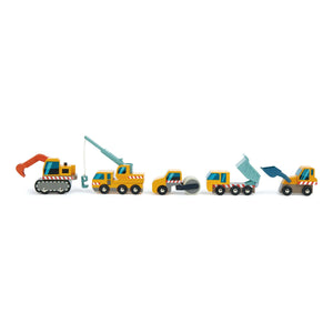Tender Leaf Toys - Vehículos de Construcción - Set de 5 piezas