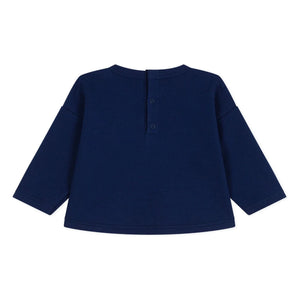 Petit Bateau - Sudadera de algodón orgánico Bavarto | Azul marino