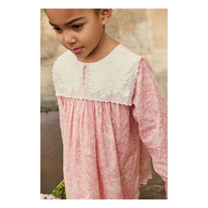 Louise Misha - Vestido de algodón orgánico Arinola | Rosa