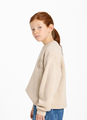 Hundred Pieces - Lacy Get Lucky Merino Wool Sweater | Crema