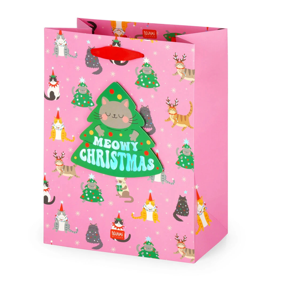 Legami - Kitty Noel Gift Bag - Medium