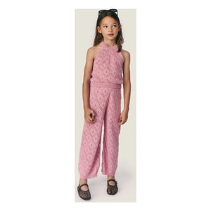 Mipounet - Pantalones de ganchillo Gala | Rosa empolvado