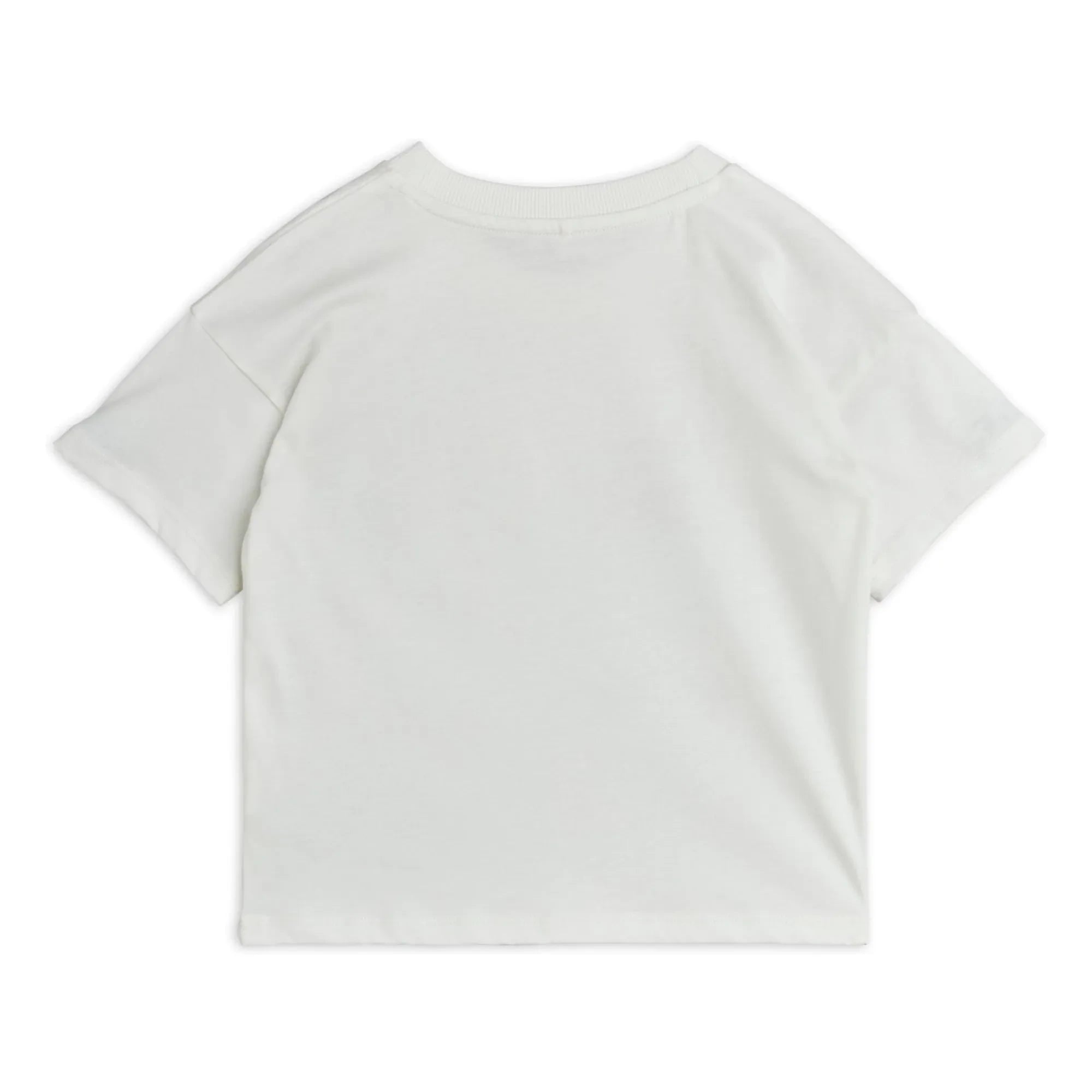 Mini Rodini - Camiseta de algodón orgánico siamés | Blanco