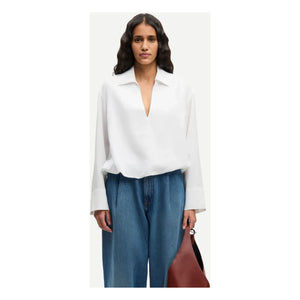 Samsoe Samsoe - Vestido de lino Sadaphne | Blanco