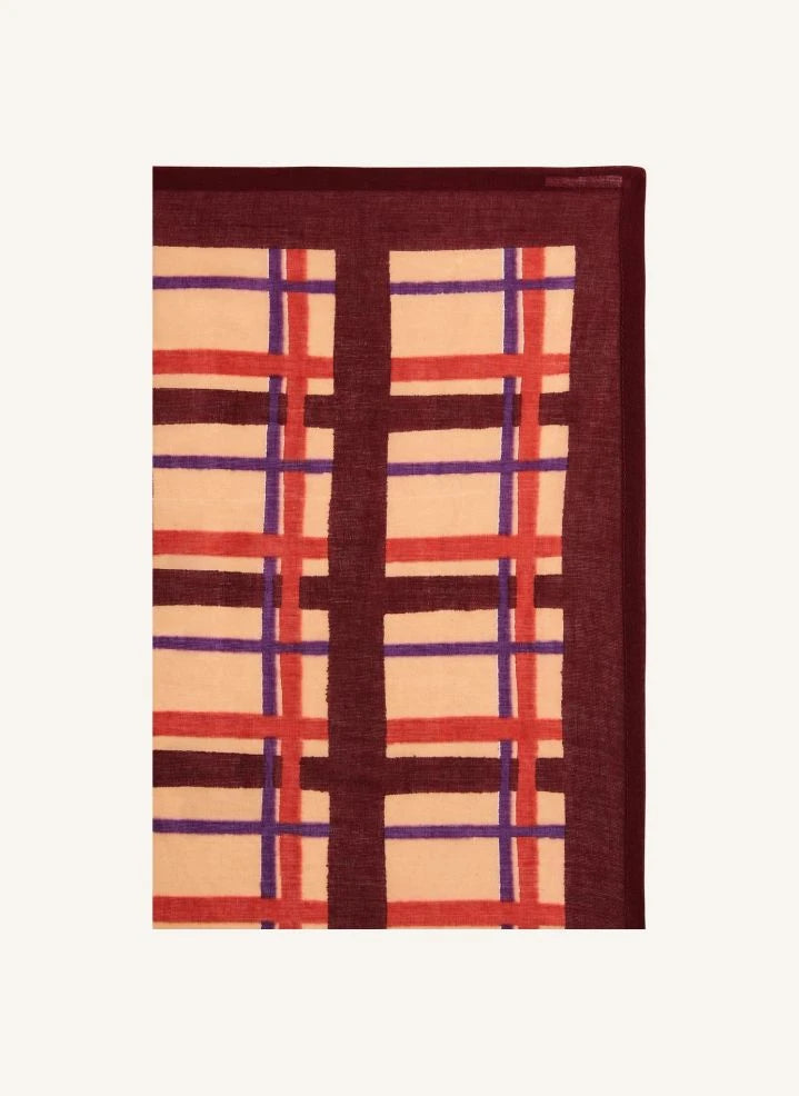 Apaches - Pequeño Dupitta Cuadrado | Rosa