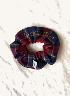 Risu Risu - Scrunchie de Cuadros de Navidad | Rojo