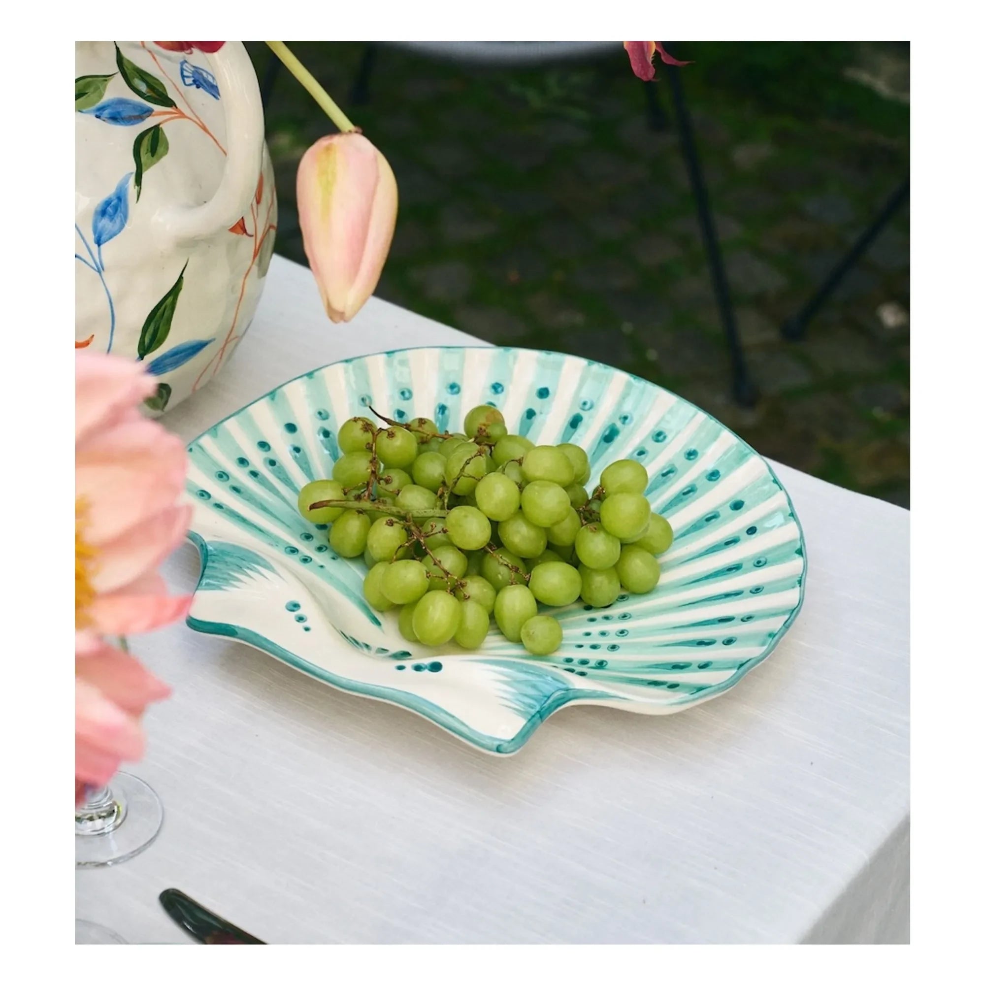 Anna + Nina - Plato de ostras | Verde