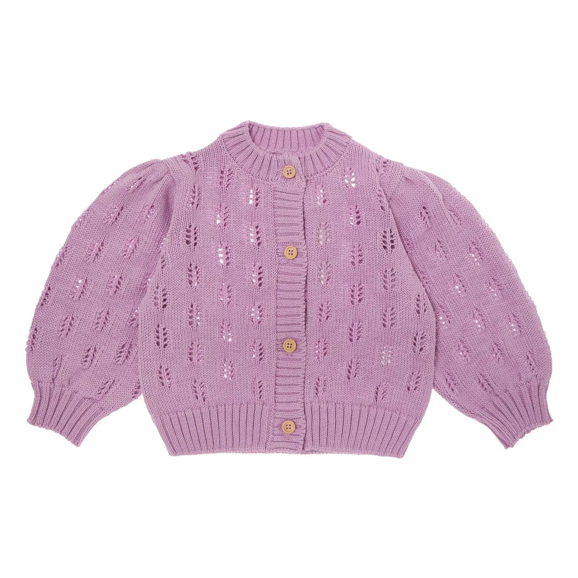 Tocoto Vintage - Cárdigan de punto floral | Lila