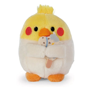 Nici - Peluche de periquito Chipsy con disfraz de caballero | Gris