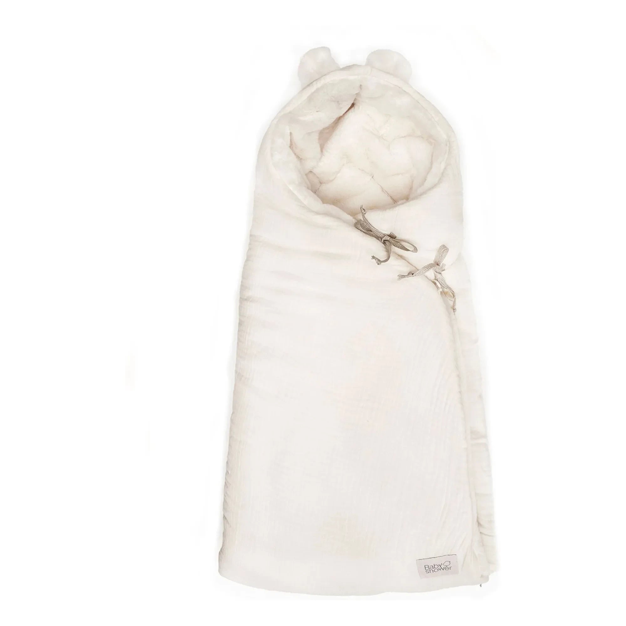 Babyshower - Nido de ángel de peluche | Marfil