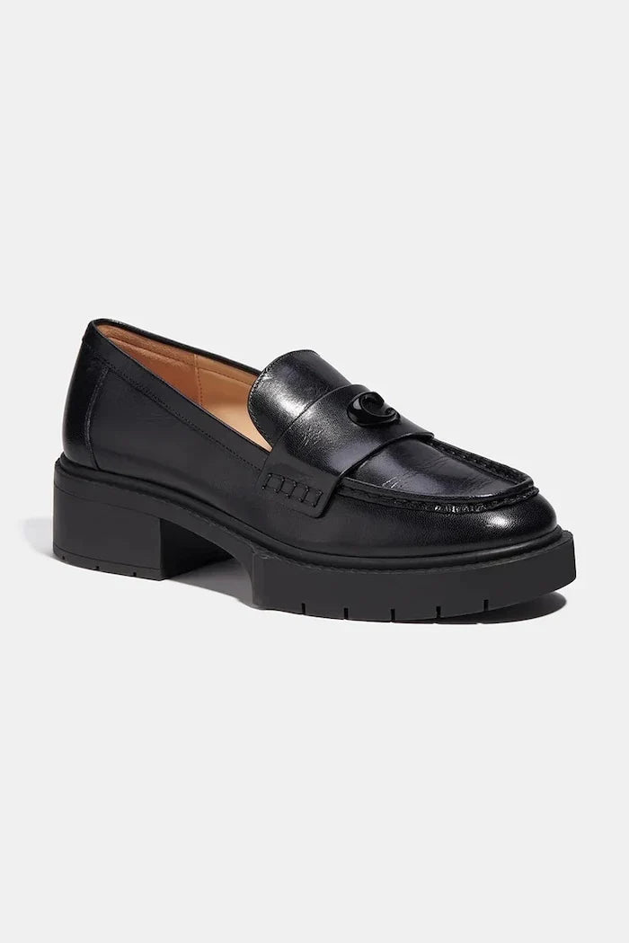 Mocasín de piel Leah Loafer de Coach para mujer