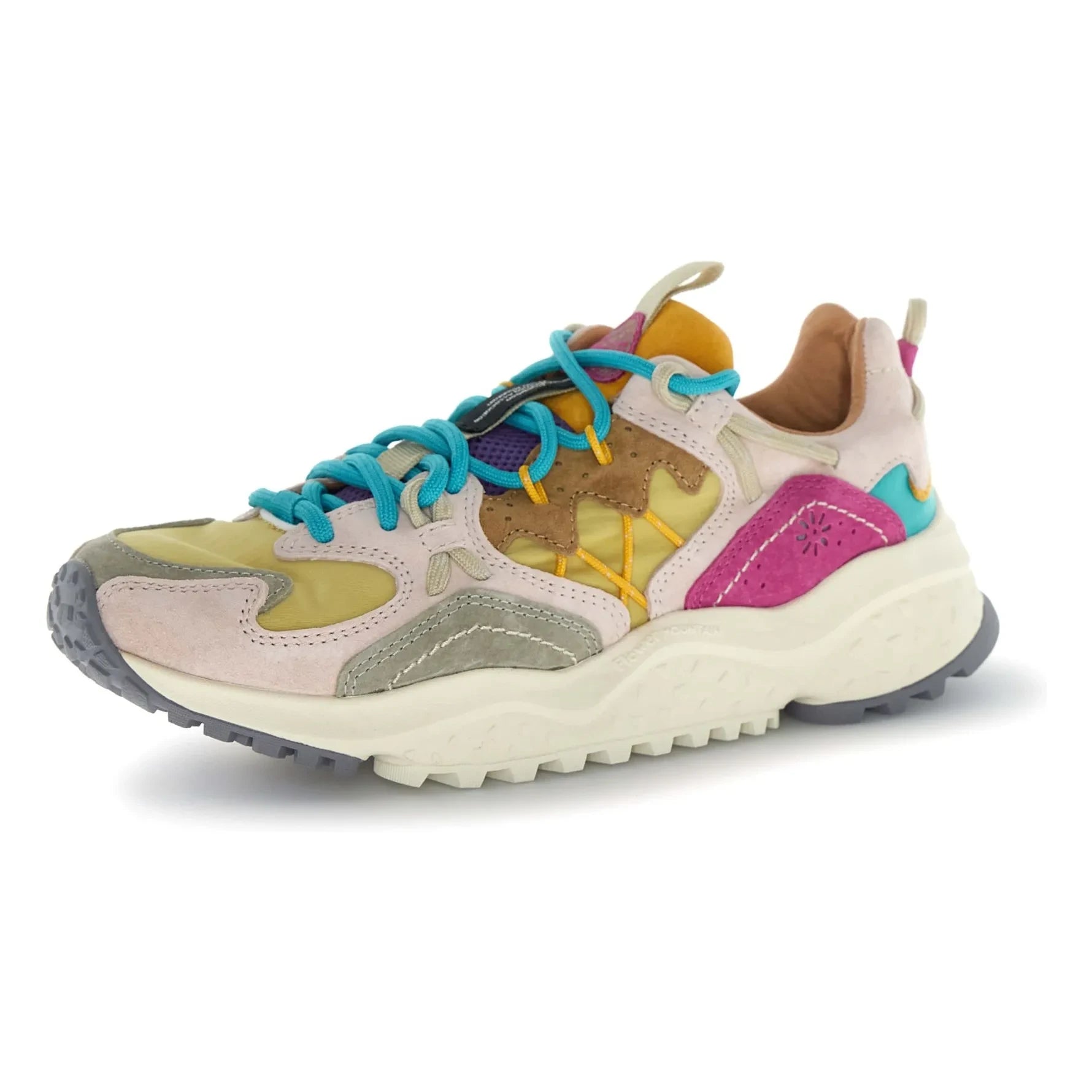 Flower Mountain - Yamabushi Süet ve Naylon Spor Ayakkabılar | Pembe