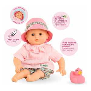 Corolle - Mi primer bebé - Bébé bain Coralie | Rosa claro