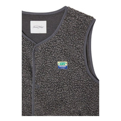 American Vintage - Chaleco Hoktown Fleece | Gris oscuro jaspeado