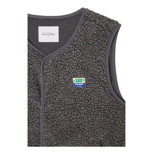 American Vintage - Chaleco Hoktown Fleece | Gris oscuro jaspeado
