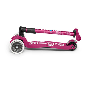Micro - Maxi Patinete Plegable con LED | Frambuesa
