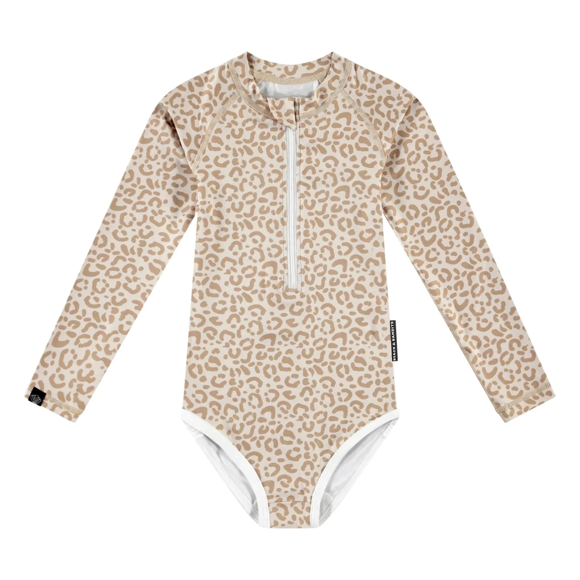 Beach & Bandits - Bañador con protección UV Smiley de fibras recicladas | Beige