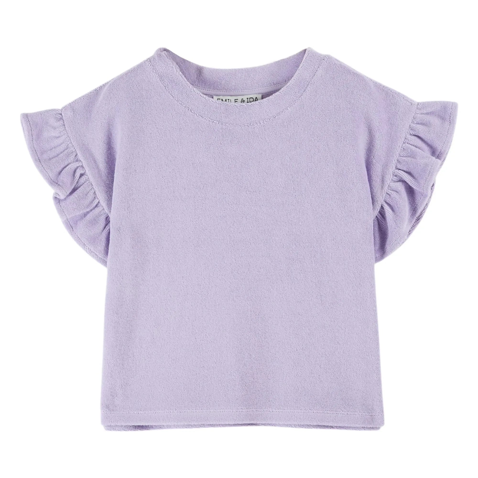 Emile et Ida - Camiseta con volantes de toalla | Malva