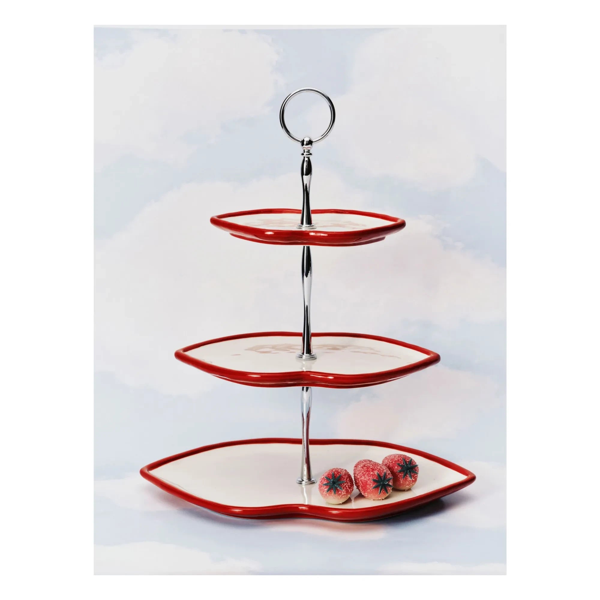 Serax - Soporte para tartas de 3 pisos, Wouters & Hendrix | Rojo