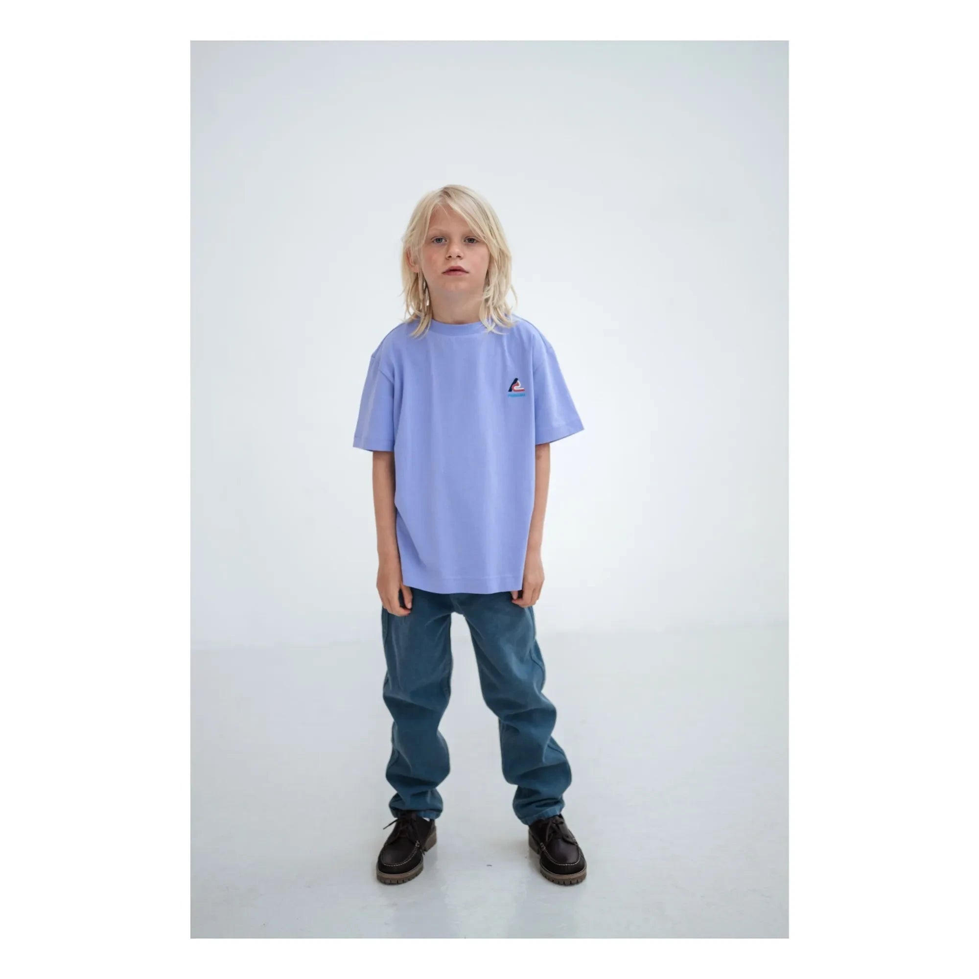 Repose AMS - Camiseta con logo de algodón orgánico | Lila