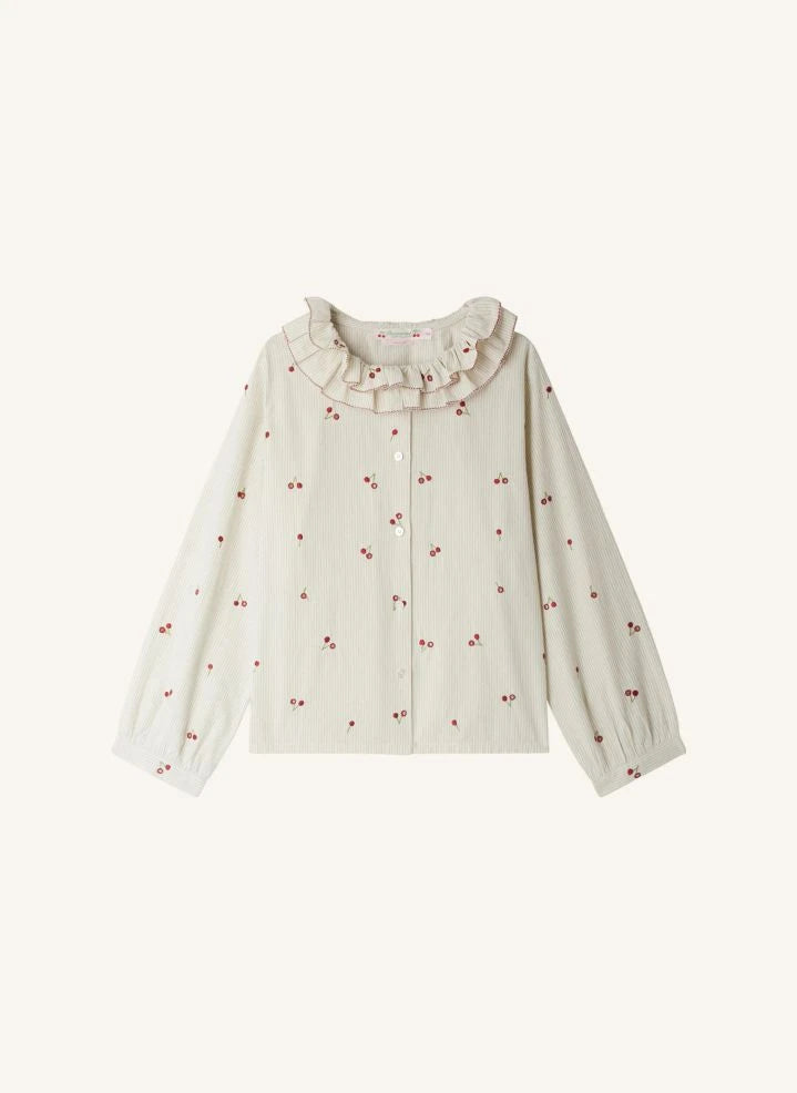 Bonpoint - Blusa de algodón orgánico Jaffa | Crudo