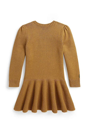 Vestido acampanado de algodón Polo Ralph Lauren