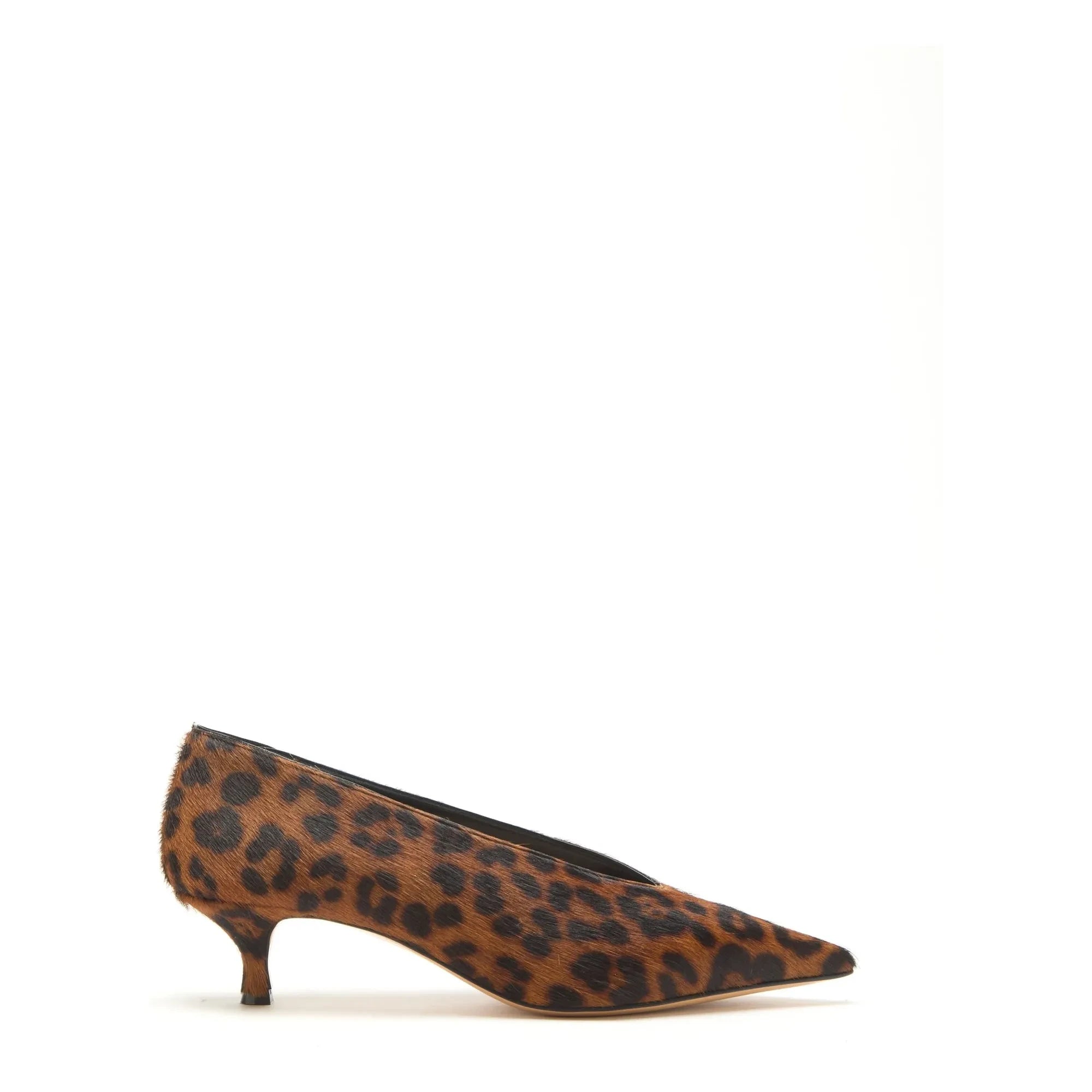 Le Monde Beryl - Zapatillas de Leopardo de Piel de Becerro | Marrón
