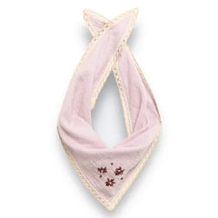 birinit - Organik Pamuk İşlemeli Feston Bandana | Mauve